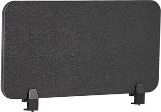 Beliani Panel Separador Gris Oscuro 80 X 40 Cm Poli&eacute;ster Pet Pantalla Ac&uacute;stica Oficina Wally