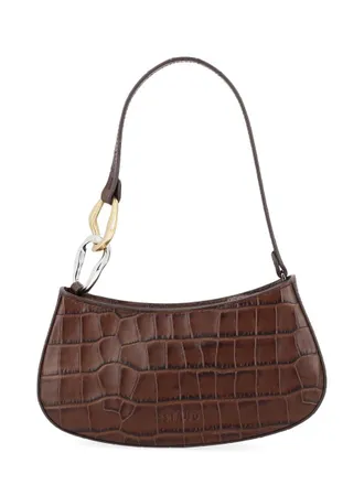 Staud Womens Shoulder Bag Ollie Brown Leather Cow (bos Taurus)