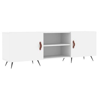 Berkfield Home TV Cabinet White 150x30x50 cm Engineered Wood | Size: 150 x 30 x 50 cm
