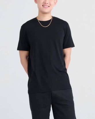 Saxx Droptemp Cooling Cotton Tee In Black
