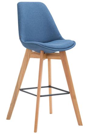 Clp Sgabello Metz In Tessuto Blu Natura
