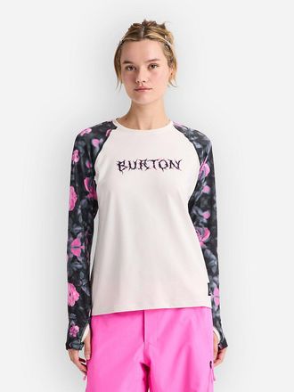 Burton Roadie Tech Crew Maglietta Funzionale bianco