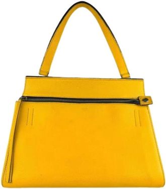 Celine Pre-owned Handbags, female, Yellow, Size: ONE SIZE Pre-owned Vintage Handbag