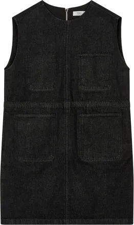 TOMBOY sleeveless drawstring dress - women - Cotton - OS - Black