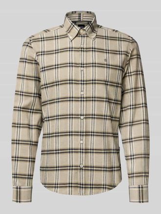 HUGO BOSS Regular Fit Freizeithemd aus reiner Baumwolle Modell LIAM in Schlamm, Gr&ouml;&szlig;e L