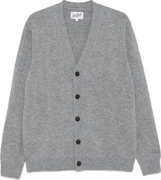 MC2 Saint Barth Herrison Wool Cardigan - Heren - Vesten - Grijs - M - Wol - Truien & Vesten