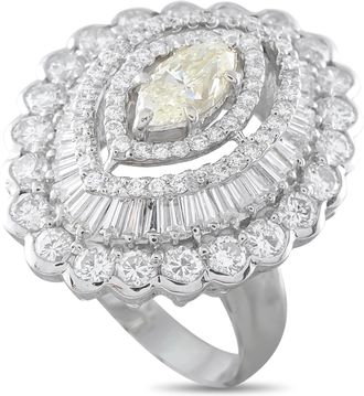 Luxury Bazaar Platinum 5.34ct Diamond Ring MF08-100526