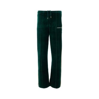 Casablanca Pantaloni della tuta in velluto a righe - - Trousers - Uomo - Verde - L