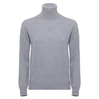 KANGRA Jersey de cuello alto en lana virgen y cachemira - Knitwear - Mujer - Gris - XS