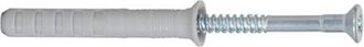 Fischer 050375 Taco Impacto Nylon + Clavo Con Cabeza Avellanada Hammerfix N 8x80/40 S A2 (envase 50 Uds)