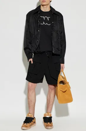 Lanvin T-shirt With Logo, Mens, Black