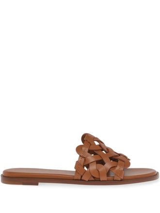 Gianvito Rossi Amalfi sandals - women - Calf Leather/Calf Leather/Calf Leather - 39 - Brown
