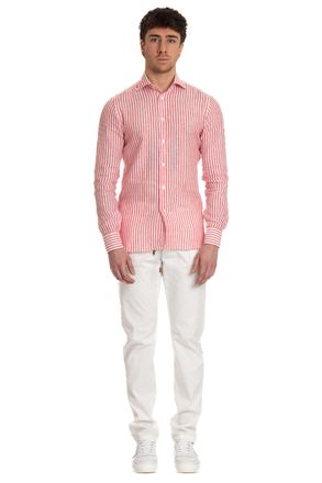 Borriello Striped Linen Tailored Shirt
