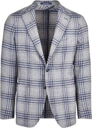 Tagliatore Blazer Stondato - Heren - Business blazers - Grijs - M - Wol - Kostuums