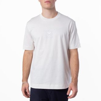Emporio Armani Rubberised Logo Asv Jersey T-Shirt, Size X-Large
