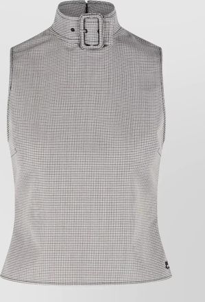 Courr&egrave;ges wool-blend tank top