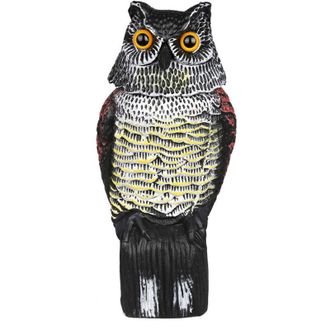 OEM Se&ntilde;uelo De B&uacute;ho Con Cabeza Giratoria, Ahuyentador De P&aacute;jaros Artificial Natural, Elemento Disuasorio Para El Control Y Protecci&oacute;n De Aves En Jardines 