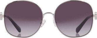 Tory Burch Grey Gradient Round Ladies Sunglasses TY6112 32748G 56