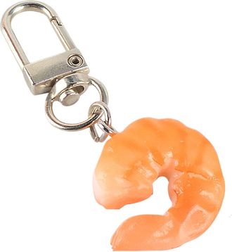 Generic Food Key Ring,Realistic Shrimp Keychain Charm | Fake Shrimp Keychain Key Ring Pendant, Creative Keyring Fun Cute for Car Key