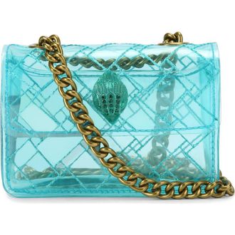 Kurt Geiger Micro Kensington Vinyl Crossbody Bag in Turquoise/aqua at Nordstrom