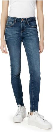 Guess Blauwe effen dames jeans - Dames - Slim Fit Jeans - Blauw - W29 L30 - Jeans