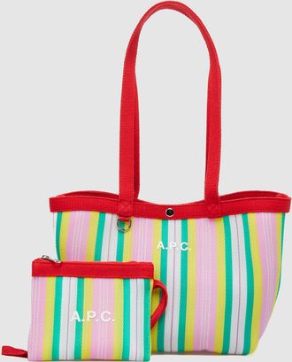 A.P.C. Cabas Citron Rose Multicolore, Capsule High Summer