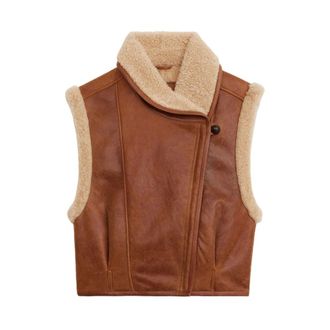 Isabel Marant Alime Vest - female - Isabel Marant - Waistcoats - Brown - 2XS - Jackets