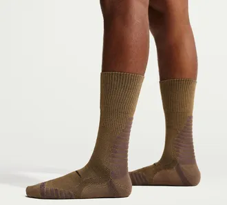 Nike Unisex Outdoor Cushioned Crew Socks (1 Pair) in Brown | FD8472-300