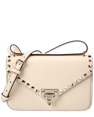 Valentino Rockstud Small Grainy Leather Shoulder Bag