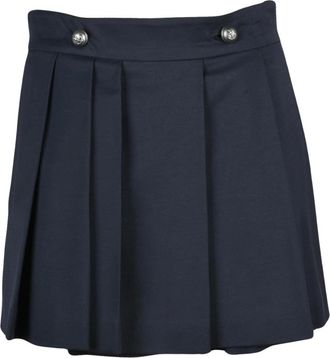 Sportmax Dames, Rokken, Blauw, Maat: XS Wol