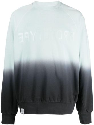 Izzue logo-patch cotton sweatshirt - Blue