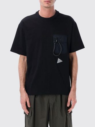 And Wander T-shirt in misto cotone con tasca And Wander