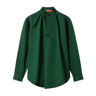 La DoubleJ Overhemden, Dames, Groen, S, Katoen, Love Child Shirt