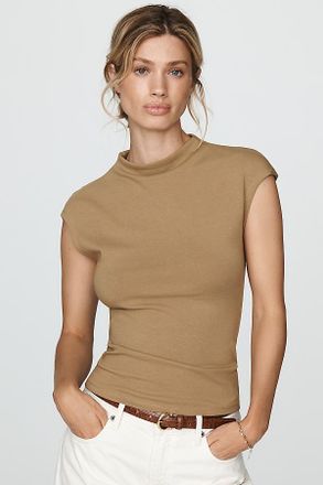Pilcro Mock-Neck Top