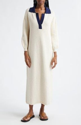 Staud Altea Dress in Ivory/Navy at Nordstrom Rack, Size Small