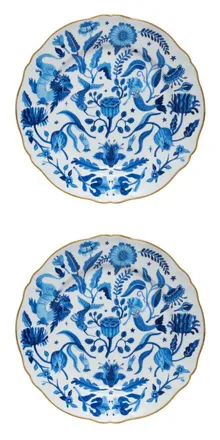 BITOSSI HOME Set of 2 Flat Plates Cm.26.5 Marino