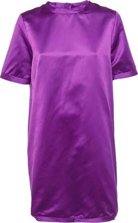 Burberry Abito corto con zip - Viola