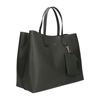 Tommy Hilfiger Icon Satchel Mono - Dames - Tassen - Groen - Maat: ONE Size