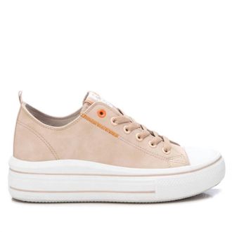 Xti Womens Casual Sneakers In Beige