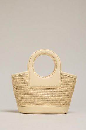 Melie Bianco Carson Raffia Handbag