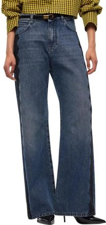 Pinko Pinko, Jeans, Dames, Blauw, W28, Katoen, Tejano Wanda