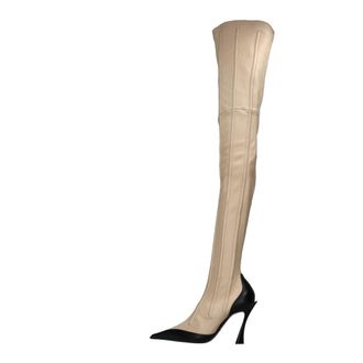 MUGLER Dames, Schoenen, Beige, Maat: 37 EU Leer