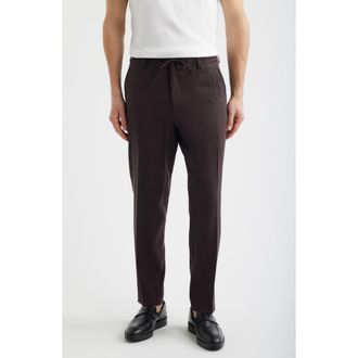 BOSS Perin Drawstring Pants in Dark Brown at Nordstrom, Size 34Regular