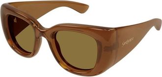 Saint Laurent SL 903 Howl 007 Zonnebrillen - Dames - Zonnebrillen - Bruin - 55 MM - Accessoires
