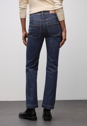 Street One Bootcut-Jeans STREET ONE, Damen, Gr. 26, L&auml;nge 32, schwarz indigo washed, Denim/Jeans, Obermaterial: 72% Baumwolle, 27% Polyester, 1% Elasthan, unifar