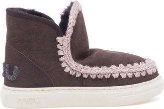 Mou Eskimo Sneaker Bold - Dames - Winterlaarzen - Bruin - 36 EU - Wol - Schoenen