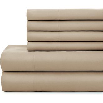 Southshore Fine Linens Vilano Springs Extra Deep Pocket Sheet Set in Taupe at Nordstrom Rack, Size California King