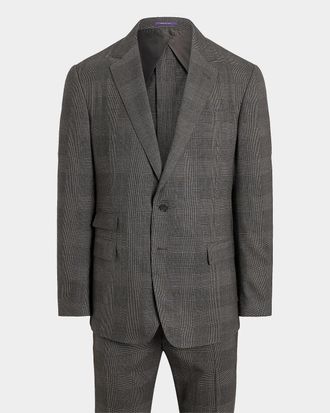 Ralph Lauren Purple Label Glen Check Wool Single-Breasted Suit