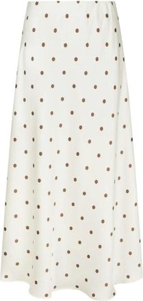 Neo Noir Bovary Rok - Dames - Midirokken - Wit - M - Polyester - Rokken