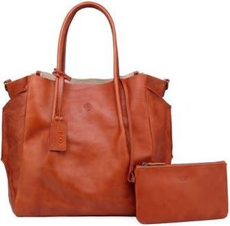 OLD TREND Sprout Land Leather Tote Bag in Cognac at Nordstrom Rack